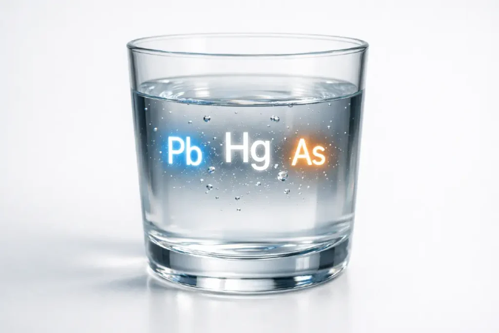 Kim loại nặng trong nước sinh hoạt như chì thủy ngân asen